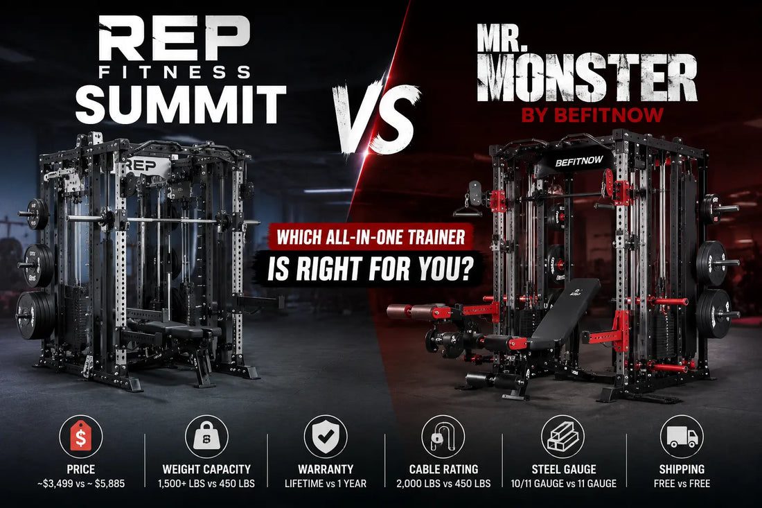 rep fitness summit vs Befitnow Mr monster