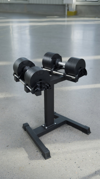 90lbs Adjustable Cast Iron Dumbbell Pair