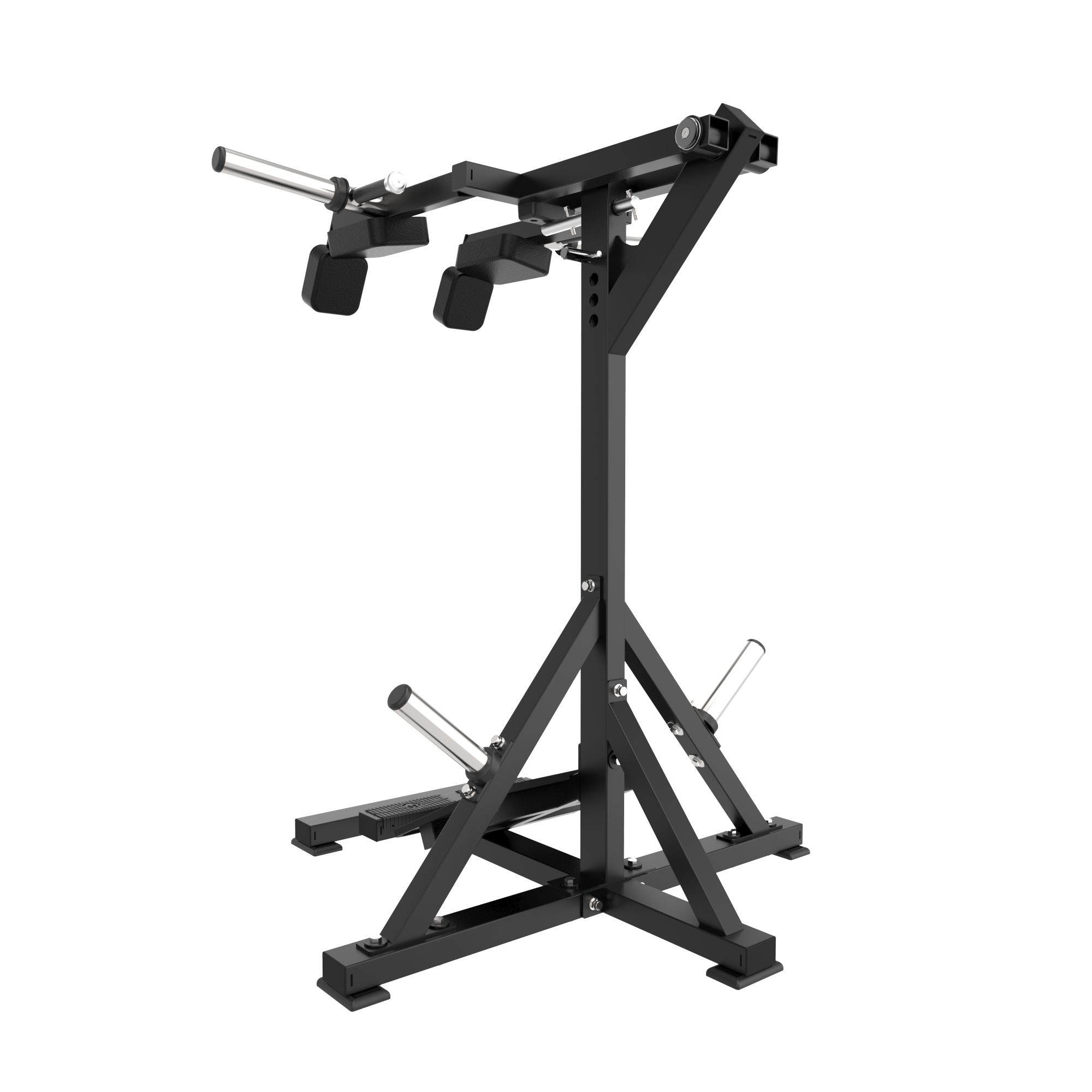 Compact Standing Calf Machine & Hack Squat Combo for Legs