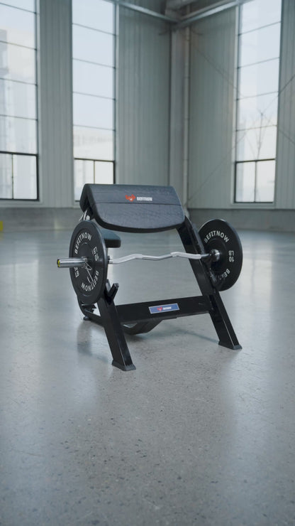 Seated Preacher Curl Bench